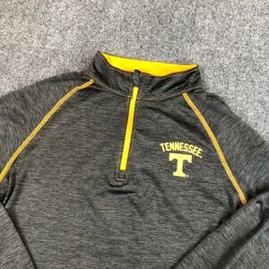 Colosseum Tennessee Volunteers Womens XL Quarter Zip Pullover Space Dye Grey